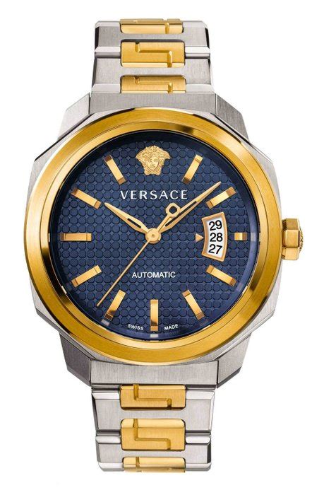 versace uhr va g030016|Versace Dylos Automatic Blue Dial Men's Watch VAG030016.